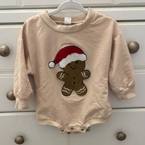 Cute Gingerbread Baby Onesie